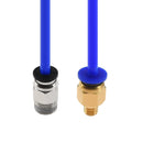 TWO TREES 3PCS 1Meters Blue PTFE Tube + 3 PC4-M6 Pneumatic Connector + 3 PC4-M10 Connectors for 3D Printer 1.75mm Filament