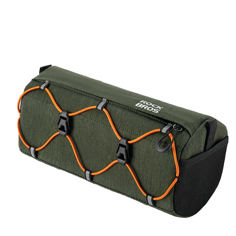 ROCKBROS Bicycle Front Tube Bag 2.2L Large Capacity Handlebar Waterproof Multifunctional Portable Shoulder Bag For Cycling