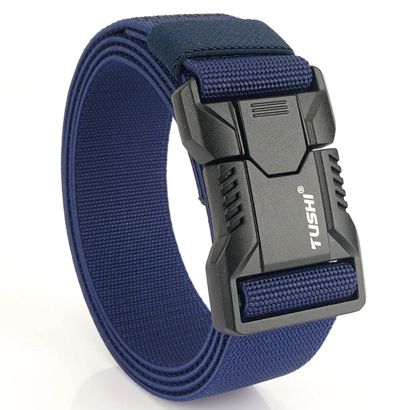 TUSHI 125cm Tactical Nylon Belt Adjustable Quick Release Wear-resistant Lightweight Waist Belt Aluminum Alloy Buckle Canvas Belt Casual Sports Belts for Outdoor Men Women
