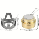 IPRee Portable Mini Alcohol Stove Burner Adjustable Firepower Gasoline Stove Aluminum Alloy Bracket Ultralight Brass Camping Stoves