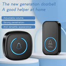 Wireless Doorbell IP44 Waterproof Smart Home Welcome Door Bell 300M Range 60 Ringtones 5-level Volume Adjustable Intelligent Home Chime Bell Kit EU Plug
