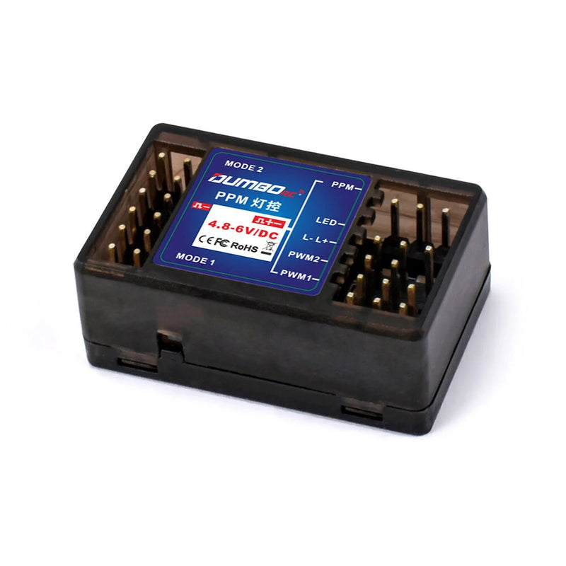 DumboRC PPM Light Control Module Dual PWM Channels for P6F P6FP P10F P10FG Receiver RC Car Vehicle Models