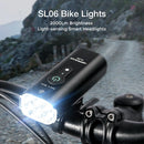 Astrolux SL01 SL06 1000Lm 2000Lm Brightness & Vibration Smart Sensing Bike Light Flashlight Cycle Headlight Type-C USB Rechargeable Waterproof Front Light for Electric Bike Scooter MTB Bicycle