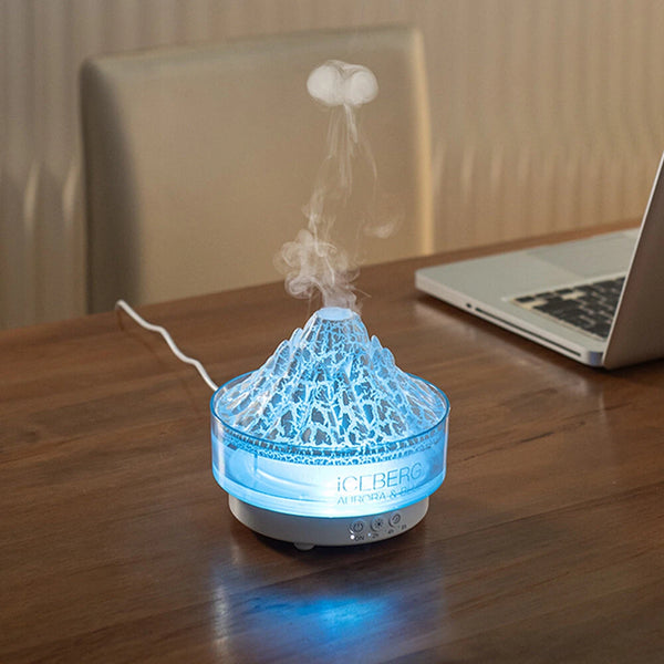 Household Humidifier USB Colorful Simulation Flame Aromatherapy Machine Bedroom Remote Control Air Purification Humidification