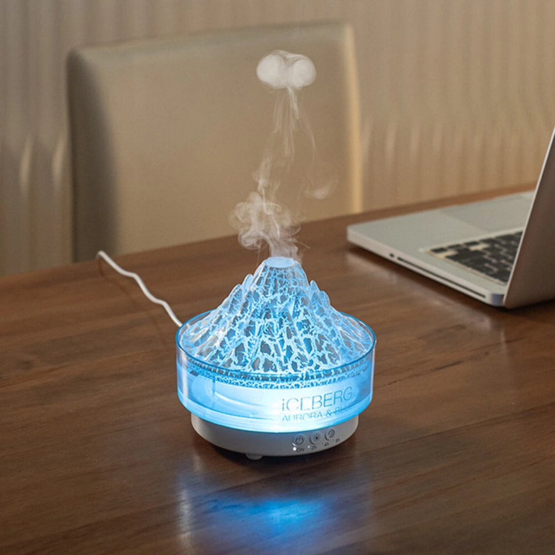 Household Humidifier USB Colorful Simulation Flame Aromatherapy Machine Bedroom Remote Control Air Purification Humidification