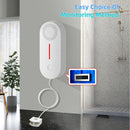 Tuya WiFi Smart Water Leakage Sensor Real-time Water Level Monitoring Overflow Leakage Detector APP Remote Alarm Push Time Setting 100dB Sound Alarm System for Home Safety Monitor