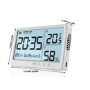 LCD Digital Temperature Humidity Meter -10~50 Measurement Electronic Thermometer Hygrometer LCD Display Alarm Clock