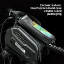 BENGGUO Bike Top Tube Bag Touchscreen 6.5'' Phone Holder Case Waterproof Reflective Large Capacity Front Beam Bag for MTB