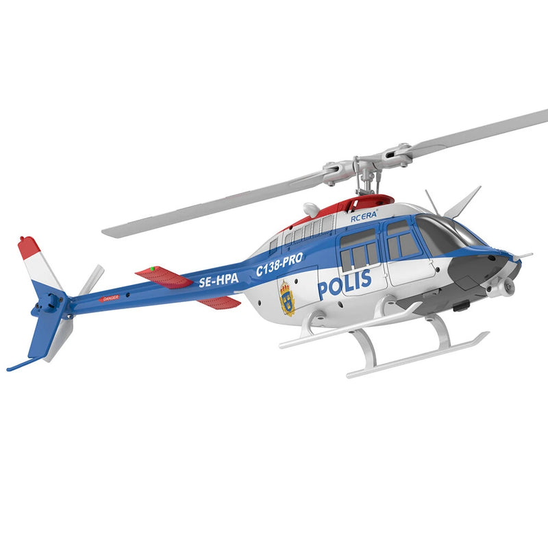 RC ERA C138 PRO Bell-206 2.4G 6CH 6-Axis Gyro 1:33 Scale Optical Flow Localization Altitude Hold Brushless Motor RC Helicopter BNF / RTF