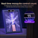 Portable 180 Folding Design Mosquito Lamp with Real-Time Mosquito Count Ideal New Attracting Light Wave USB Charging Safe Insulating Material and for Home Commercial Outdoor Use