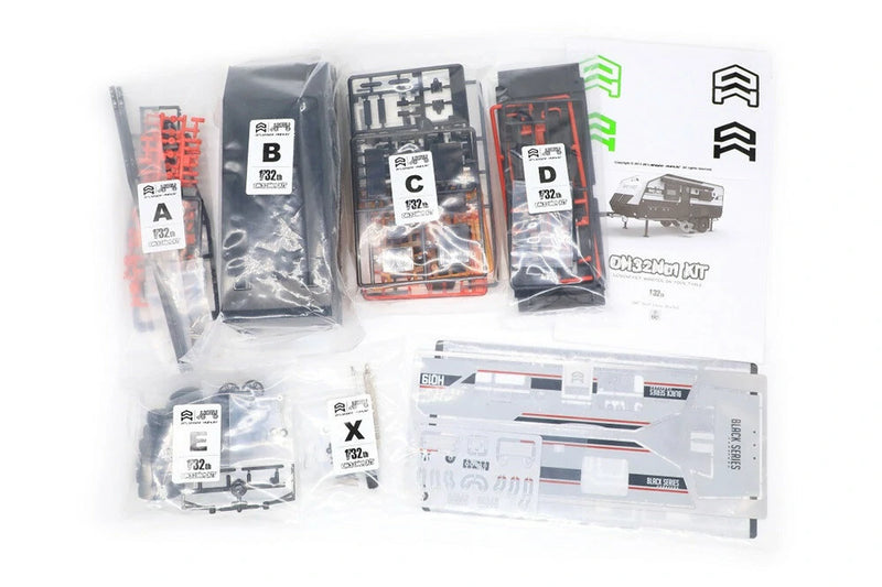 Orlandoo OH32N01 1/32 Trailer Car DIY Kit for BLACKSERIES HQ19 Camper Unpowered Painted Vehicles Models