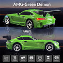 LDRC 4301 RTR 1/43 2.4G 4WD AMG GTR Drift RC Car Built In Gyro Alloy Body Shell LED Light On-Road Full Proportional Desktop Remote Control Racing Vehicles Models Toys