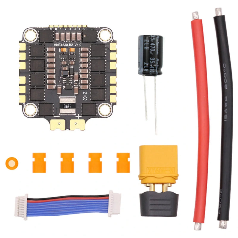 30.5x30.5mm HAKRC 65A 2-8S BLHeli_32 4in1 Brushless ESC for RC Drone FPV Racing