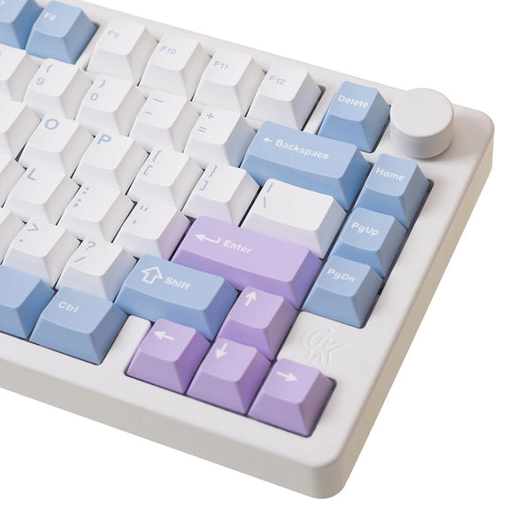 Gamakay TK75 PRO 75% CNC Aluminum Alloy Mechanical Keyboard 81 keys Tri-Mode RGB Gasket Mount 4000mAh Cherry Profile Keycaps Gaming Keyboard