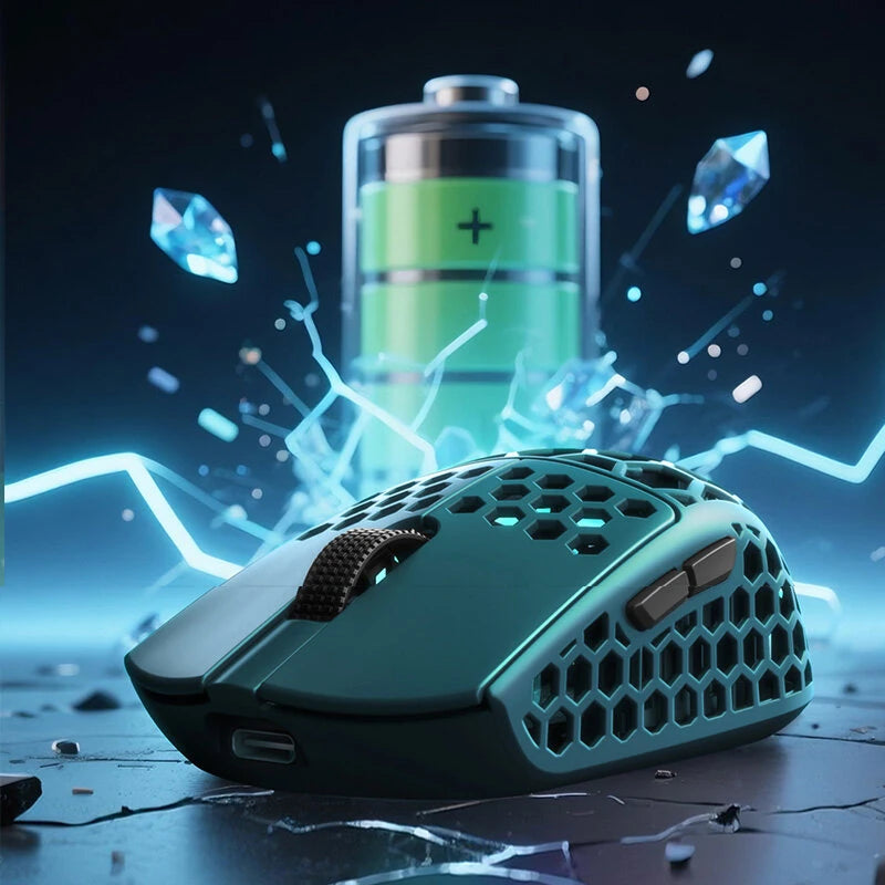 Darmoshark M5 Air Carbon Fiber Wireless Mouse 30g Lightweight PAW3950 8K Polling Rate Tri Mode 2.4G/bluetooth/Wired Gamer Mice for PC Laptop Computer