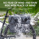 WEST BIKING 36L Bicycle Pannier Bag Waterproof Carbon Leather Bike Rack Trunk Handbag Outdoor Travel Cycling Rear Seat Cargo Bag