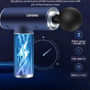 Lenovo Professional Massage Gun with Carrying Case 5-Speed Deep Tissue Percussion 6 Massage Heads for Muscle Recovery Quiet Motor for Home Gym Use