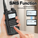 iRadio DM-UV4R DMR Digital Analog Walkie Talkie Dual Mode 1024 Channels AES-256 Encryption UHF VHF Wide Frequency Range NOAA Weather Alerts Type C Charging Two Way Radio