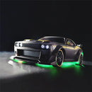 Turbo Racing C65 RTR 1/76 2.4G RWD Mini Drift RC Car Built In Gyro Chip Program Metal Counterweights CT04 Chassis Micro Sports Truck LED Lights Full Proportional Vehicles Model Kids Children Toys