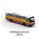 XCRATOYS NORTH BFC6120 Y30-03 1/64 2.4G RWD RC Car Simulation Bus Citybus Alloy Body LED Light High Grade Luxury Touristry Electric Remote Control Vehicles Models Adult Children's Toys