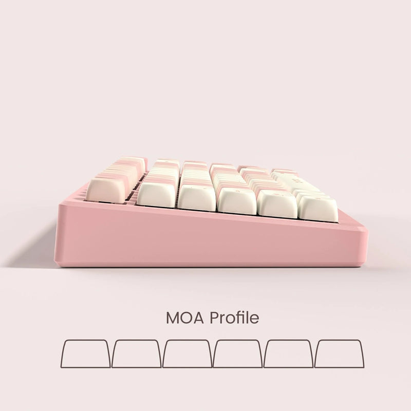 XVX Cherry Pudding 143 Keys MOA Profile Dye-Sub PBT Keycap Set for ANSI Layout 61/68/84/87/100/104/108 Keys Mechanical Keyboard