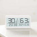 Magnetic Suction LED Simple Clock Back Light Desktop Clock Temperature And Humidity Alarm Clock Decorative Ornaments Silent Small Alarm Clock