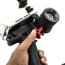 Transmitter CNC Aluminum Alloy Steering Wheel Trigger Adapter Handwheel One-Handed Control Adjustable Accessory for Flysky Noble NB4 NB4+ NB4 PRO Radio Transmitter