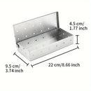 IPRee Stainless Steel Smoked Box Barbecue Sawdust Smoked Box Adds Smoked Barbecue Flavor To Gas Or Charcoal Grills