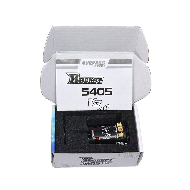 Surpass Hobby Rocket 540 Sensored Brushless Motor V3 Shaft 3.175mm RC Car Part