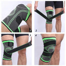 AOLIKES Professional Sports Knee Support Nylon Elastic Breathable Soft Bandage Knee Brace for Basketball Tennis Cycling