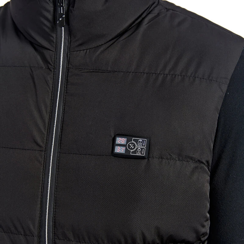 TENGOO HP-15 Heated Vest 15 Areas Heating Temperature with Digital Display USB Electric Thermal Clothing Winter Warm Vest Outdoor Heat Coat