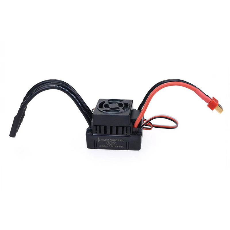 Surpass Hobby 3650 Waterproof 4Pole3.175mm Unsensed Brushless RC Car Motor+60A ESC For 1/8/10 Vehicle Models