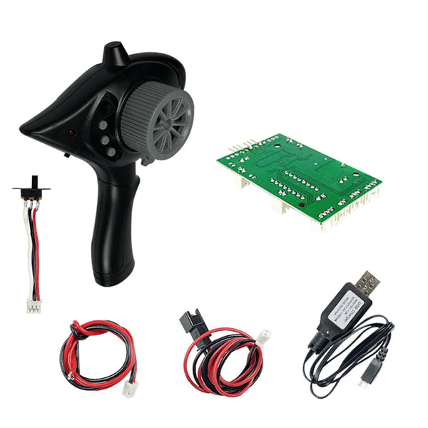 LDRC 1201 P06 1/12 RC Car Spare Transmitter Receiver Board USB Cable Set Drift Vehicles Models Parts Accessories