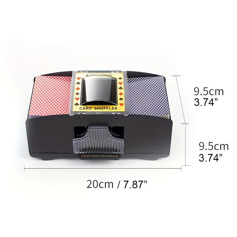 2/4/6 Decks Automatic Poker Card Shuffler for Tabletop Games Automatic Card Shuffler Automatic Playing Cards Shuffler Mixer Games Poker Sorter Machine Dispenser for Travel Home
