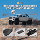 FMS FCX18S GMC Sierra 2019 RTR 1/18 2.4G 4WD Brushless RC Car Officially Licensed Two Speed Metal Frame Gear Portal Axles Oil Shocks LED Light Pickup Off-Road Climbing Truck Vehicles Models Toys