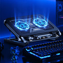 Z36C Laptop Cooling Stand Dual 14cm Fans 100 Speed Adjustable 5 Angle Tilt RGB Lighting Sealed Cooling Universal Gaming Laptop Cooler