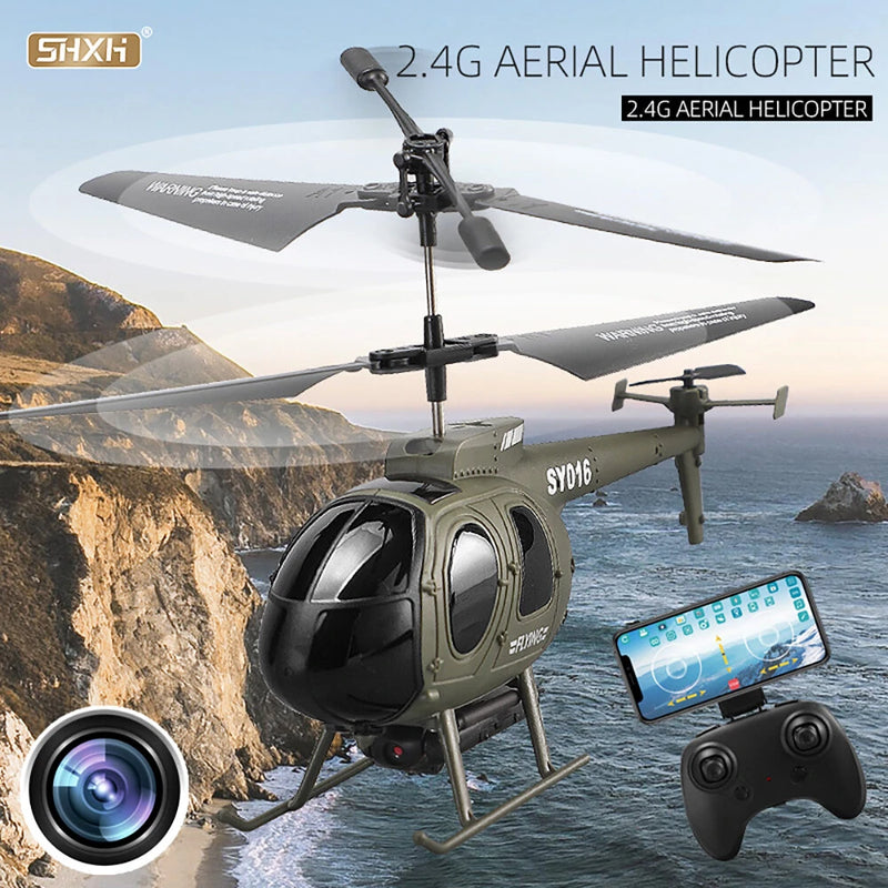 SHXH SY016 2.4G 3.5CH Simulation Fighter Helicopter Model Multifunctional Remote Control Electric Toy