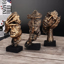 16.5cm Modern Resin Figure Statue Abstract Sculpture Craft Art Home Ornament