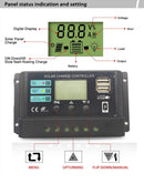 12V 24V 10A 20A 30A 40A 50A PWM Solar Charge Controller LCD Display