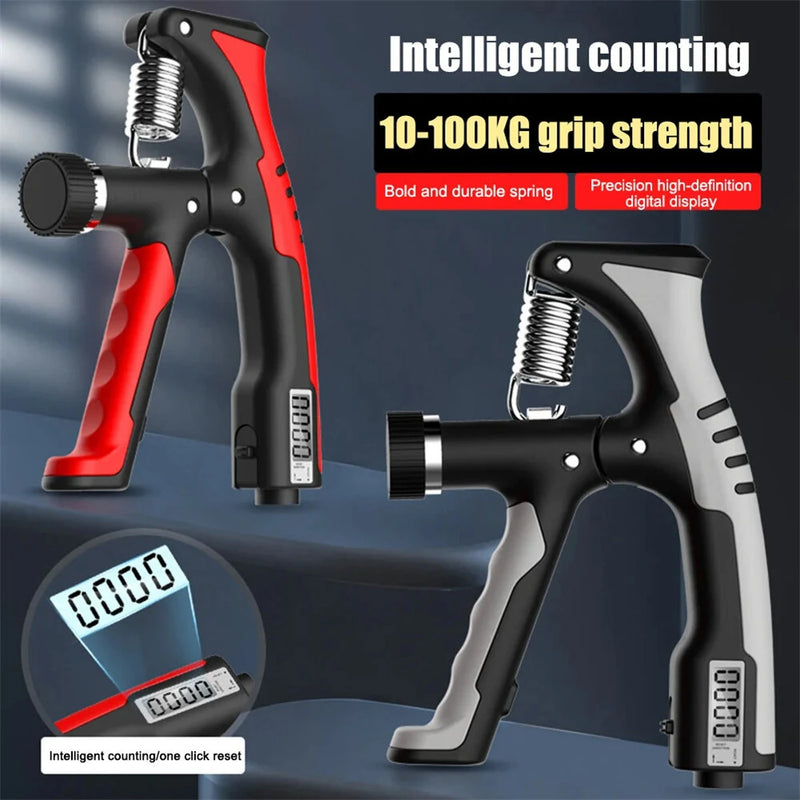 KALOAD 10-100Kg Electronic Smart Counting Adjustable Hand Grip Strengthener Trainer Forearm Exercise Gripper Bodybuilding Muscle Carpal Rehabilitation Athletes