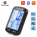 WEST BIKING Smart GPS Bike Computer, 5-Star Galileo Speedometer Wireless Odometer with Bluetooth Phone Sync, IPX7 Waterproof Auto Backlight Bicycle Tracker for Road, MTB, E-Bike