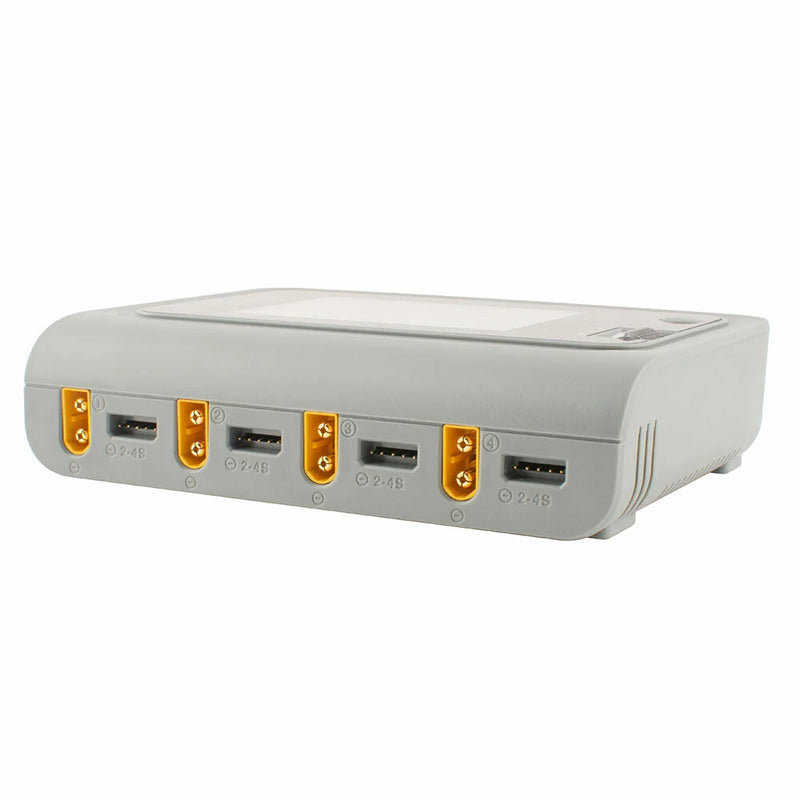 ToolkitRC Q4AC 4x50W 5A AC 100W 4 Ports DC Smart Charger Discharger XT60 for 1-4S Lipo Battery