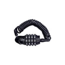 XANES Coiled Bike Lock 4-Digit Combination Anti-Theft Security Cable 1.5M Retractable Lock for Bicycle Helmet Scooter
