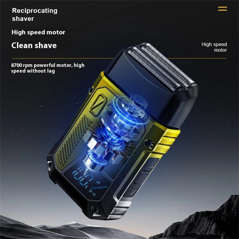 MARSKE MS-3412 Electric Beard Shaver High Speed Motor Beard Trimmer for Men Reciprocating 2-Blade Shave System Hair Clippers Electric Shave