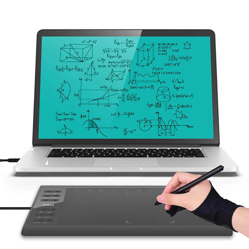10x6 Inch Professional Graphics Drawing Tablet 12 Express Keys with for Mac Windows for Painting Designing Online Course
