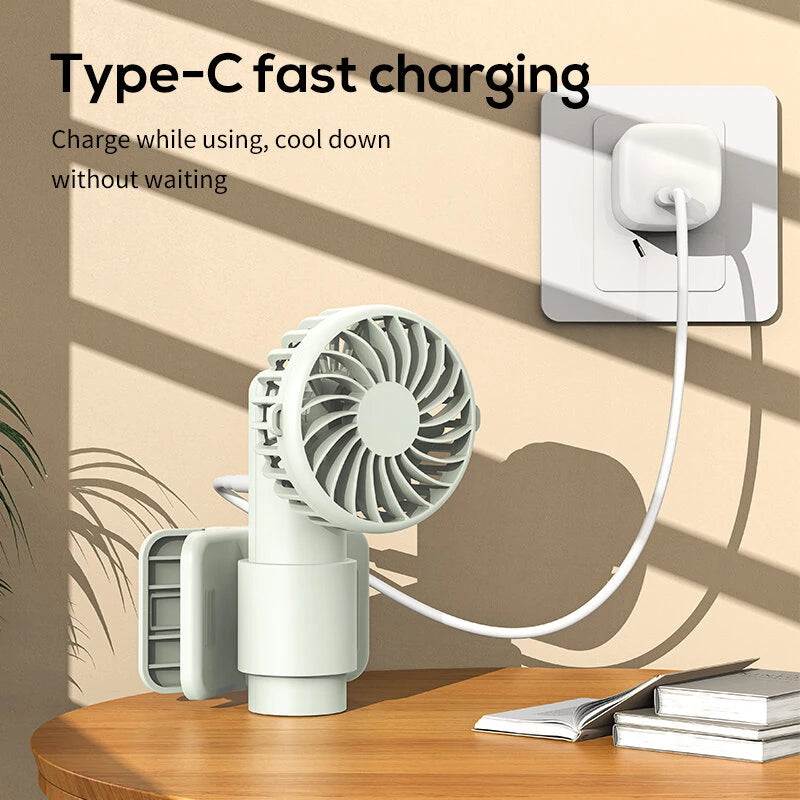 Multifunctional Umbrella Clip Fan USB Charging Outdoor Portable 3 Speed Wind Mini Handheld Desk Fan