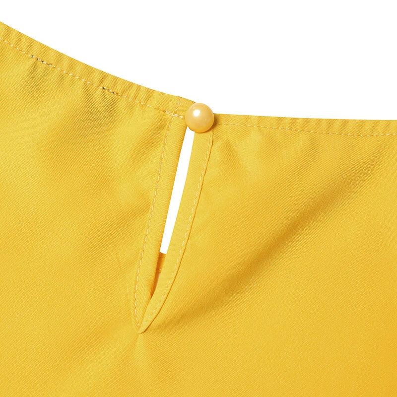 VONDA Women Bubble Short Sleeve Midi Dress Animal Print Cute Crew Neck Beach Dress Plus Size