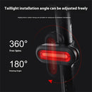 WEST BIKING 60LM 1000m Visibility Bicycle Taillight USB Rechargeable 360 Rotation Adjustment 6 Mode Flash Warning Lamp Waterproof Bike Rear Light for MTB Outdoor Night Cycling Safety