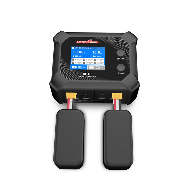 UltraPower UP12 AC 200W Dual Channel Charger for 2-6S LiPo LiFe Lilon 4.50V LiHV Battery