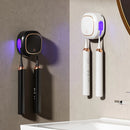 Smart Toothbrush Sterilizer Electric Ultraviolet Sterilization Box Heat Drying Wall-Mounted Bathroom Double Toothbrush Storage Rack